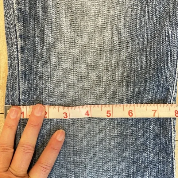 Classic Y2K Women's Low Rise Slim Flare Jeans 98% Cotton Denim 32 x 31 - Picture 13 of 16